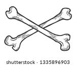 crossed bones. pirate symbol...