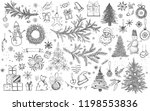 Christmas Pattern In Sketch...