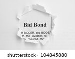 Small photo of Bid bond
