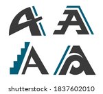 set of logotype letter symbols... | Shutterstock .eps vector #1837602010