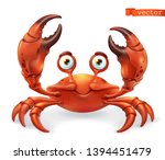 Crab Cartoon Character. Funny...