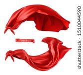 superhero  red cape. 3d... | Shutterstock .eps vector #1510044590