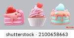 sweet food. cake  cupcake with... | Shutterstock .eps vector #2100658663