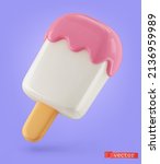 3d icon. ice cream vector... | Shutterstock .eps vector #2136959989