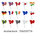 Various Flags  3d Vector Icon...