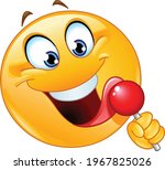 Happy Emoji Emoticon Licking A...