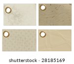 Four Blank  Textured Tags