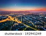 Sunset and city views with towers in Vienna, Austria image - Free stock ...