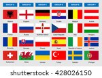 flags of football teams  vector ... | Shutterstock .eps vector #428026150