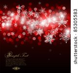christmas background with place ... | Shutterstock .eps vector #85305583