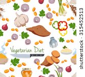 various vegetables icons set... | Shutterstock .eps vector #315452513