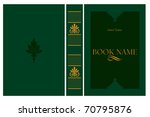 cover of green retro book ... | Shutterstock .eps vector #70795876