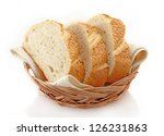 Slices Of White Bread In Basket