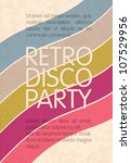 Retro Disco Party. Abstract...