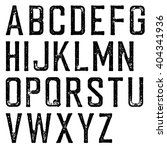 vintage retro typeface. stamped ... | Shutterstock .eps vector #404341936