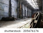 rusty old metal gadgets in an... | Shutterstock . vector #205676176