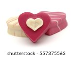 heart shaped petit fours for... | Shutterstock . vector #557375563