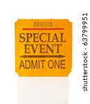 Special event concert ticket...