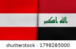 flag of austria and iraq   3d... | Shutterstock . vector #1798285000