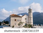 Small photo of Church of the Our Lady of the rocks on the island of Gospa od Skrpjela. Montenegro