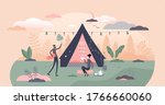glamping  camping and outdoor... | Shutterstock .eps vector #1766660060