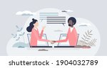 virtual deal with distant... | Shutterstock .eps vector #1904032789