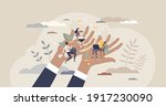employee care and labor support ... | Shutterstock .eps vector #1917230090