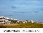 Row Of Multistory Beach Rental...