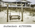 Abstract Of Wooden Swing On...
