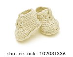 Yellow Crochet Baby Booties...