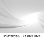 twisted abstract white tunnel... | Shutterstock . vector #1518064826