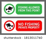 stickers set no fishing or... | Shutterstock .eps vector #1813011760
