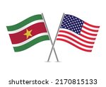suriname and america crossed... | Shutterstock .eps vector #2170815133