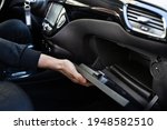 Open Car Glove Compartment Box...