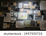 police investigation board and... | Shutterstock . vector #1957555723