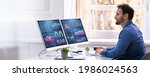 kpi business analytics data... | Shutterstock . vector #1986024563