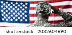 african american army soldier... | Shutterstock . vector #2032604690