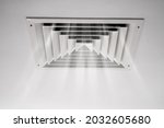 home room ceiling ventilation.... | Shutterstock . vector #2032605680