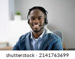 Small photo of Customer Service Agent Man In Call Center