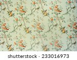Vintage wallpaper - Floral pattern of 18th century