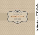 invitation cards in an vintage... | Shutterstock .eps vector #174901676