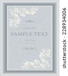 retro invitation or wedding... | Shutterstock .eps vector #228934006