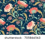 Seamless Colorful Floral...