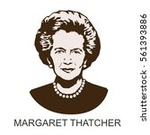 Silhouette Margaret Thatcher