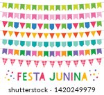 festa junina celebration ... | Shutterstock .eps vector #1420249979