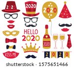 new year 2020 party photo booth ... | Shutterstock .eps vector #1575651466