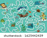 help the diver to rich the... | Shutterstock .eps vector #1625442439