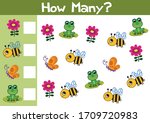 counting nature game... | Shutterstock .eps vector #1709720983