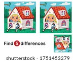 find 5 differences education... | Shutterstock .eps vector #1751453279