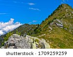 Ascent to the peak Dent de Nendaz, Nendaz, Valais, Switzerland